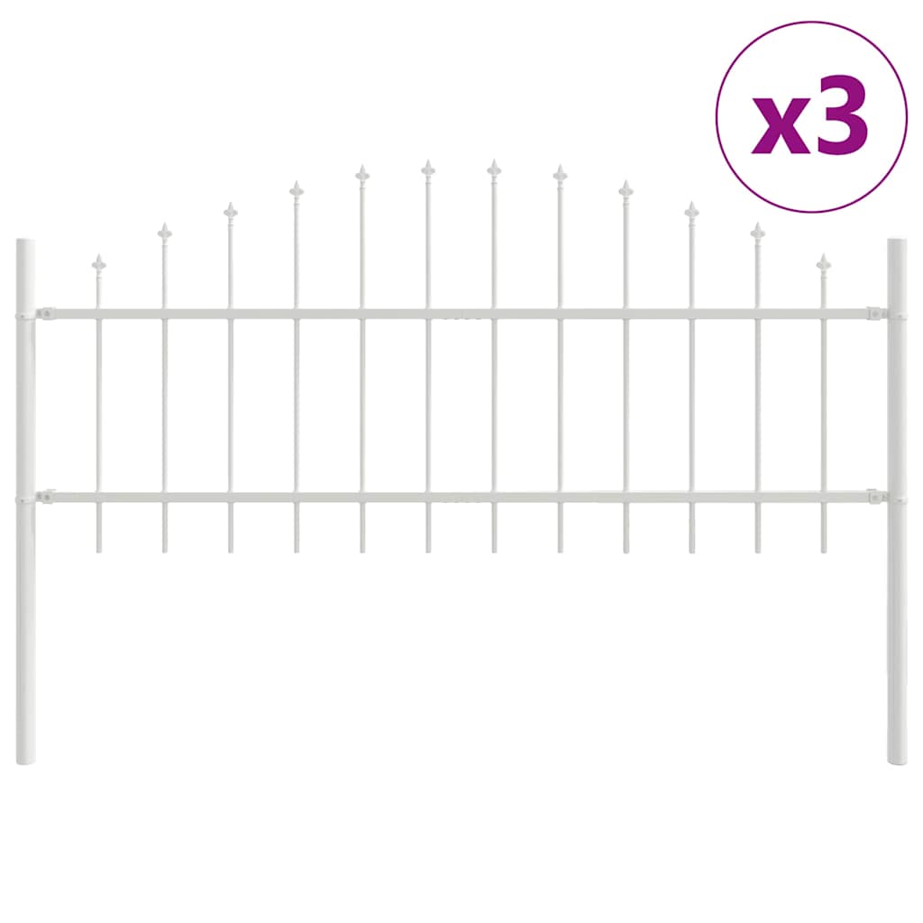 Garden Fence Woerden 3 pcs White