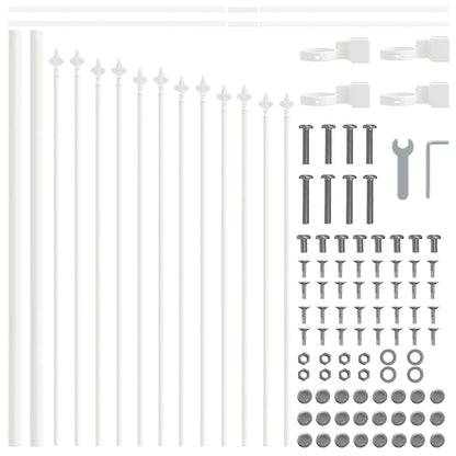 Garden Fence Woerden 5 pcs White