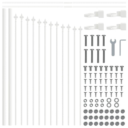 Garden Fence Woerden 6 pcs White