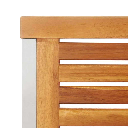 Garden Dining Set 3 pcs Brown Solid Acacia Wood