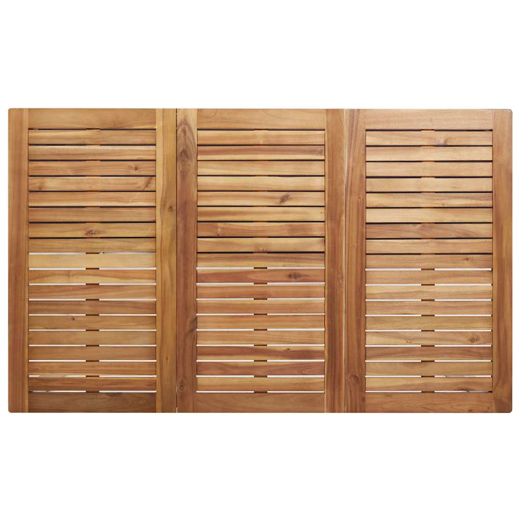 Garden Dining Set 5 pcs Brown Solid Acacia Wood