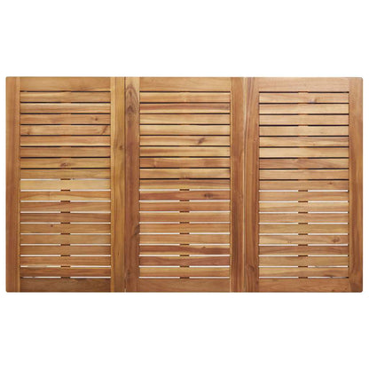 Garden Dining Set 7 pcs Brown Solid Acacia Wood