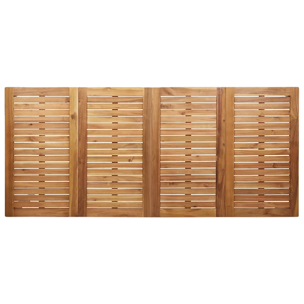 Garden Dining Set 7 pcs Brown Solid Acacia Wood
