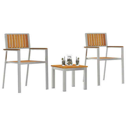 Garden Dining Set 3 pcs Brown Solid Acacia Wood