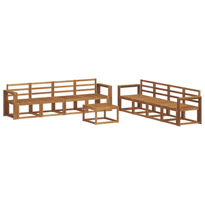 Outdoor Sofa Set 9 pcs Natural