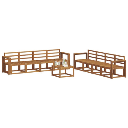 Outdoor Sofa Set 9 pcs Natural