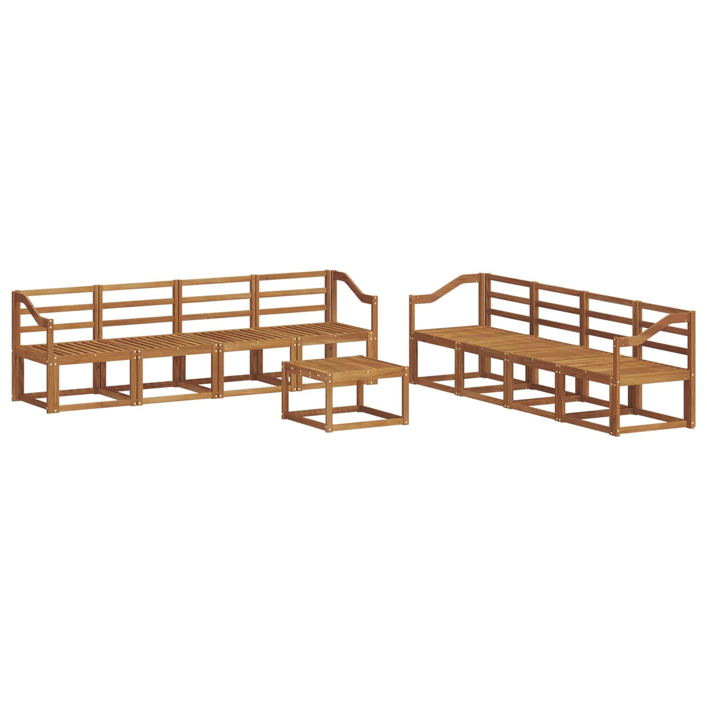 Outdoor Sofa Set 9 pcs Natural