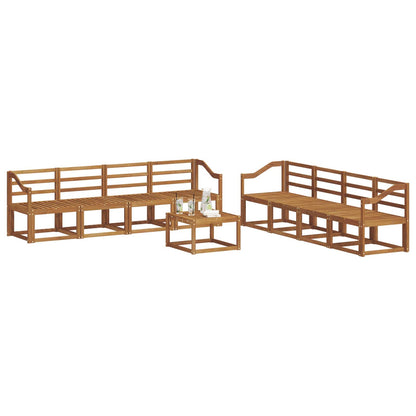 Outdoor Sofa Set 9 pcs Natural