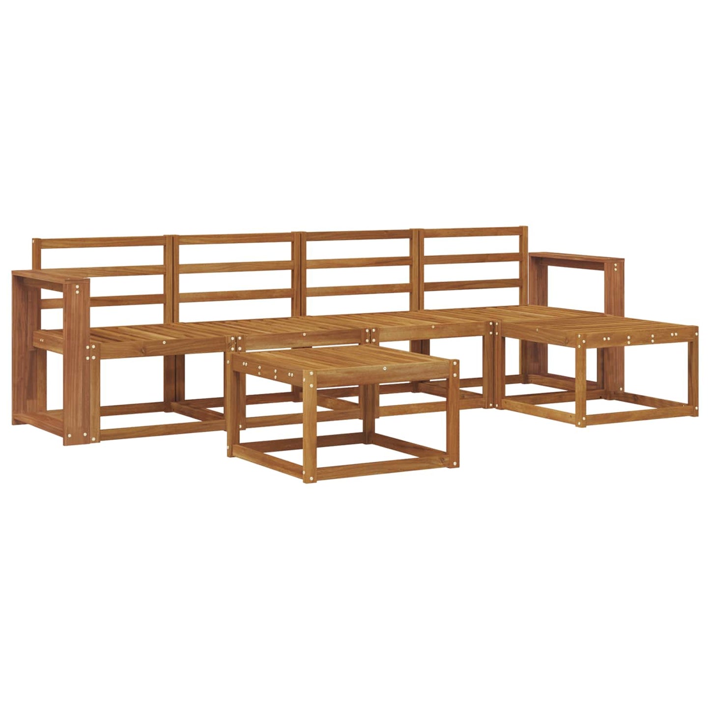 Outdoor Sofa Set 6 pcs Natural