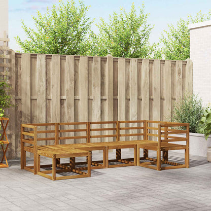 Outdoor Sofa Set 6 pcs Natural
