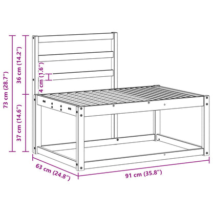 Outdoor Sofa Set 2 pcs Natural 182.5 x 63 x 73 cm