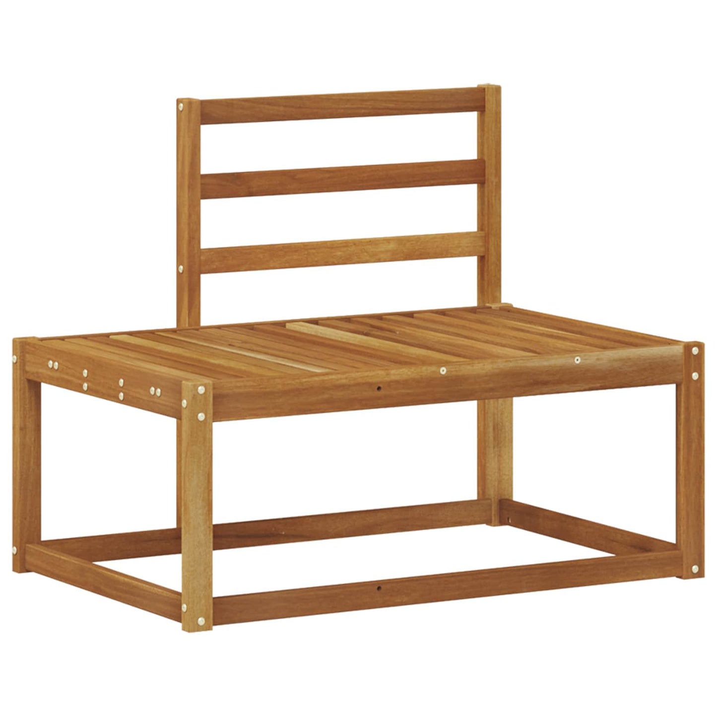 Outdoor Sofa Set 3 pcs Natural Solid Acacia Wood