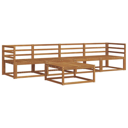 Outdoor Sofa Set 5 pcs Natural Solid Acacia Wood