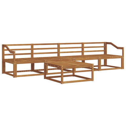 Outdoor Sofa Set 5 pcs Natural Solid Acacia Wood