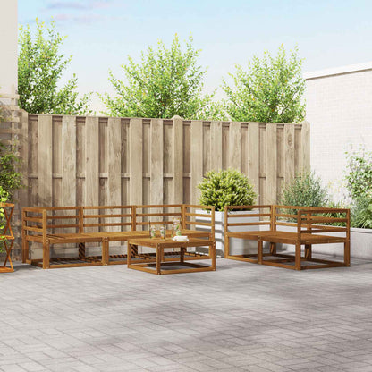Outdoor Sofa Set 6 pcs Natural Solid Acacia Wood