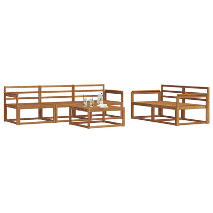 Outdoor Sofa Set 6 pcs Natural Solid Acacia Wood