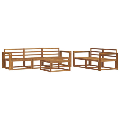 Outdoor Sofa Set 6 pcs Natural Solid Acacia Wood