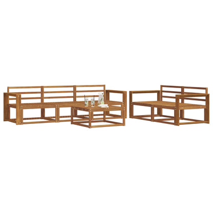 Outdoor Sofa Set 6 pcs Natural Solid Acacia Wood