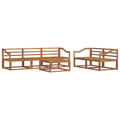 Outdoor Sofa Set 6 pcs Natural Solid Acacia Wood