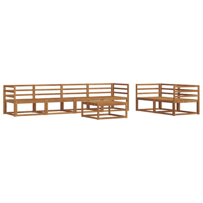 Outdoor Sofa Set 7 pcs Natural Solid Acacia Wood