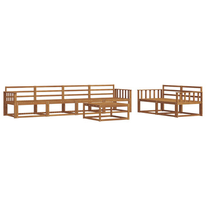 Outdoor Sofa Set 7 pcs Natural Solid Acacia Wood