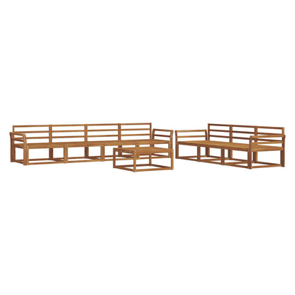 Outdoor Sofa Set 8 pcs Natural Solid Acacia Wood