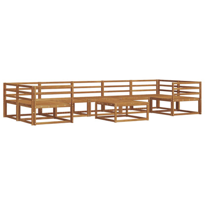 Outdoor Sofa Set 8 pcs Natural Solid Acacia Wood