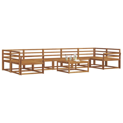 Outdoor Sofa Set 8 pcs Natural Solid Acacia Wood