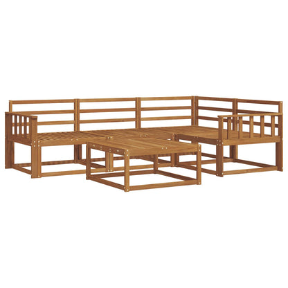 Outdoor Sofa Set 5 pcs Natural Solid Acacia Wood