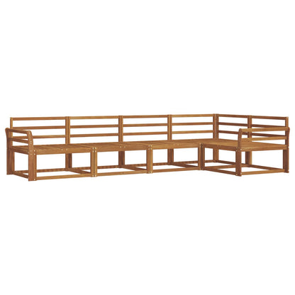 Outdoor Sofa Set 5 pcs Natural Solid Acacia Wood