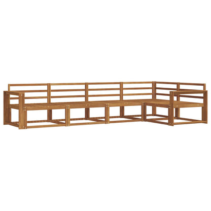 Outdoor Sofa Set 5 pcs Natural Solid Acacia Wood