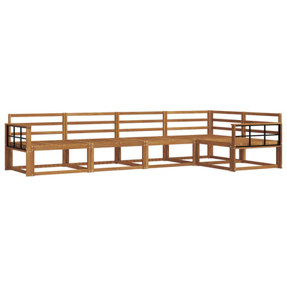 Outdoor Sofa Set 5 pcs Natural Solid Acacia Wood