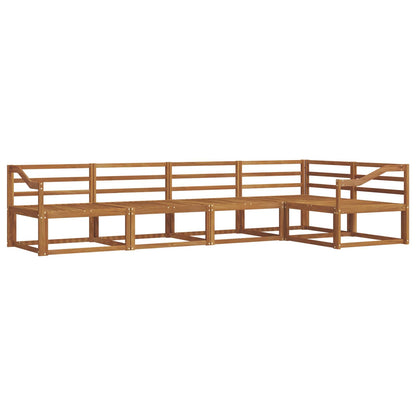 Outdoor Sofa Set 5 pcs Natural Solid Acacia Wood