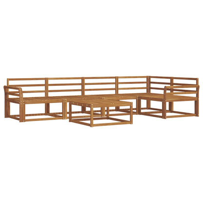 Outdoor Sofa Set 6 pcs Natural Solid Acacia Wood