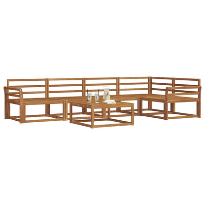 Outdoor Sofa Set 6 pcs Natural Solid Acacia Wood
