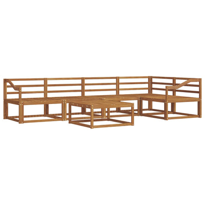 Outdoor Sofa Set 6 pcs Natural Solid Acacia Wood