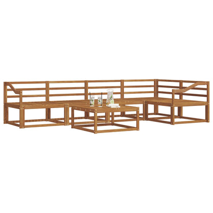 Outdoor Sofa Set 6 pcs Natural Solid Acacia Wood