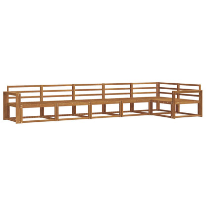 Outdoor Sofa Set 6 pcs Natural Solid Acacia Wood