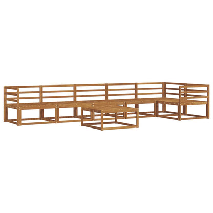 Outdoor Sofa Set 7 pcs Natural Solid Acacia Wood