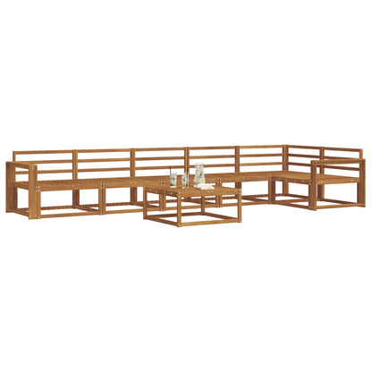 Outdoor Sofa Set 7 pcs Natural Solid Acacia Wood