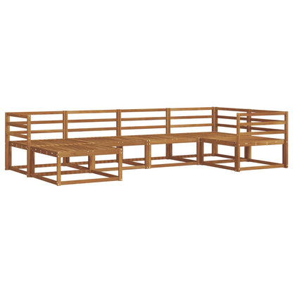 Outdoor Sofa Set 6 pcs Natural Solid Acacia Wood