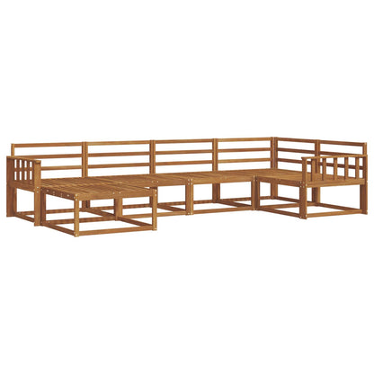 Outdoor Sofa Set 6 pcs Natural Solid Acacia Wood