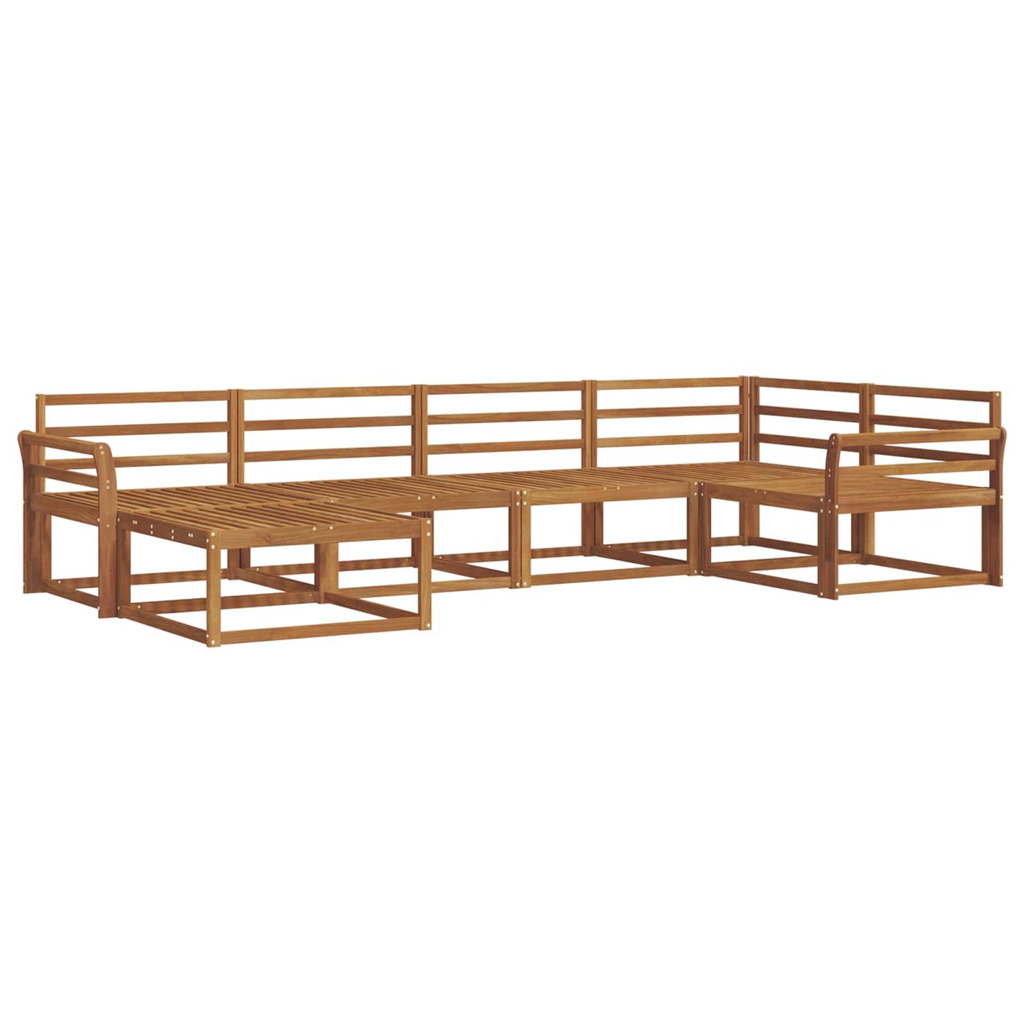Outdoor Sofa Set 6 pcs Natural Solid Acacia Wood