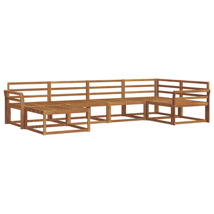 Outdoor Sofa Set 6 pcs Natural Solid Acacia Wood