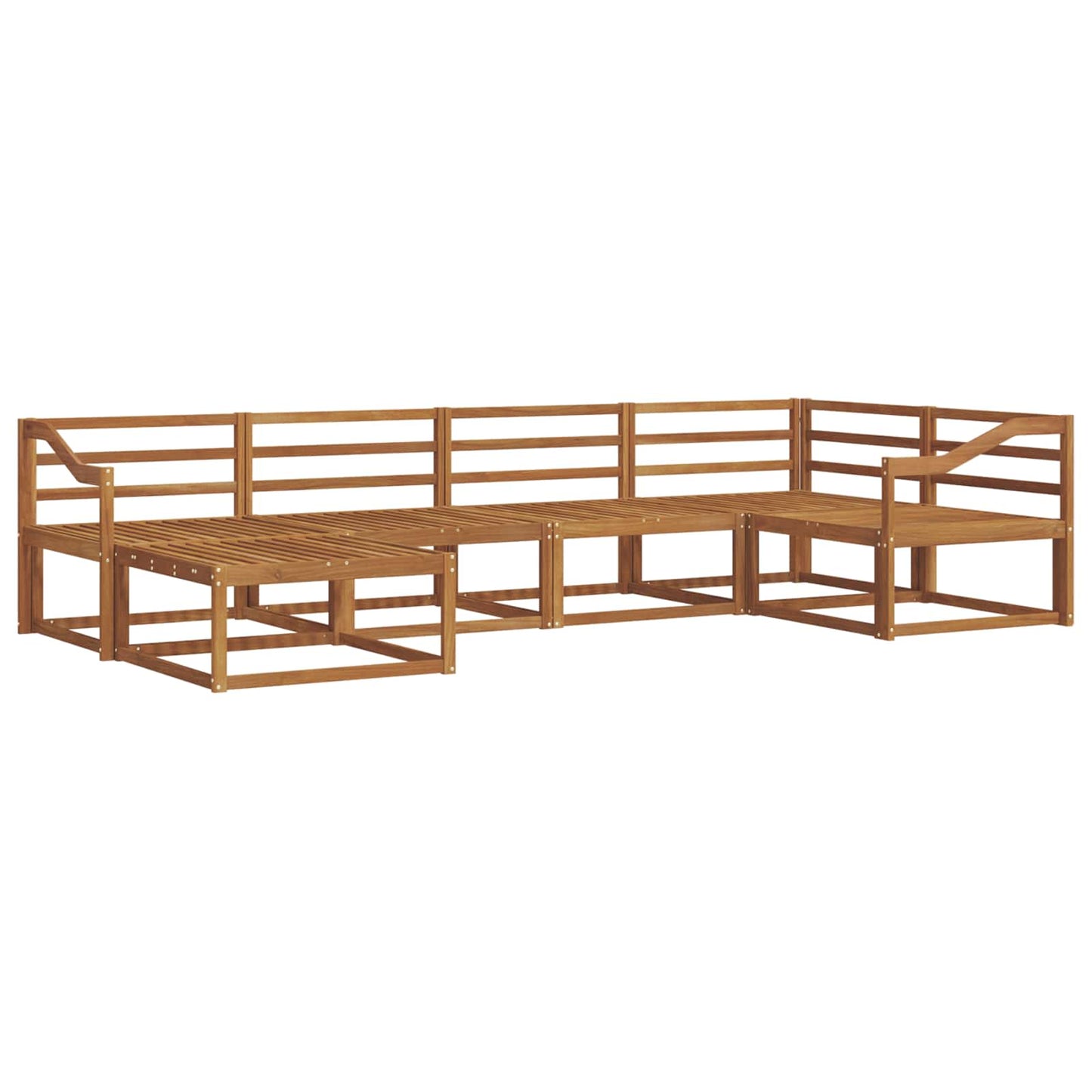 Outdoor Sofa Set 6 pcs Natural Solid Acacia Wood