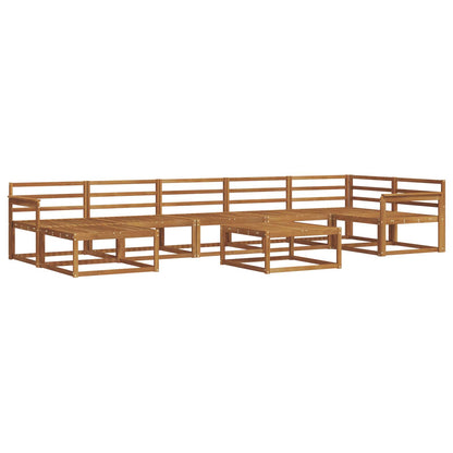 Outdoor Sofa Set 8 pcs Natural Solid Acacia Wood