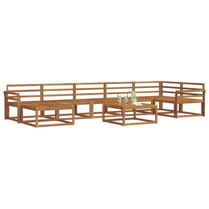 Outdoor Sofa Set 8 pcs Natural Solid Acacia Wood