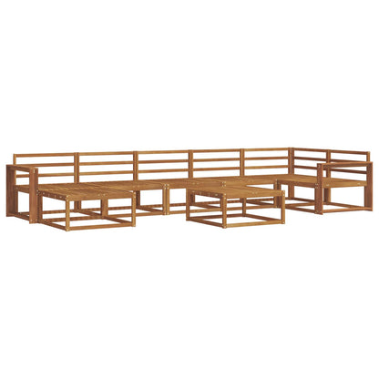 Outdoor Sofa Set 8 pcs Natural Solid Acacia Wood