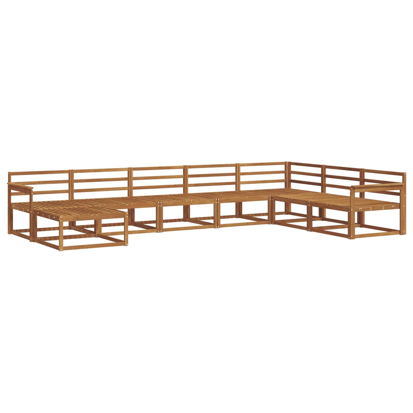 Outdoor Sofa Set 8 pcs Natural Solid Acacia Wood