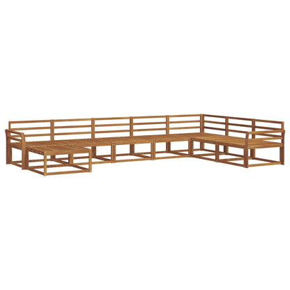 Outdoor Sofa Set 8 pcs Natural Solid Acacia Wood